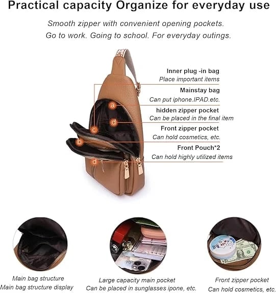 🏆️Anti-Theft Embroidery Solid Color Crossbody Bag for Daily Travel