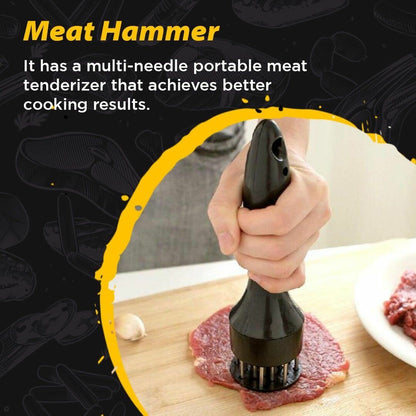 Stainless Steel Meat Tenderizer Needle 21 Pin Steak BBQ Kitchen Cooking Tool