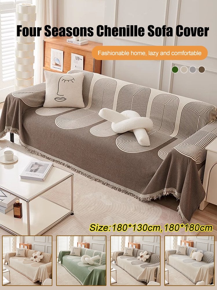 🔥 Free Shipping 🔥 Reversible Chenille Sofa Cover