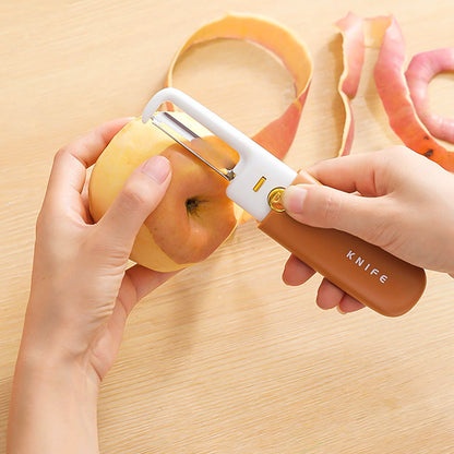 🔥🔥🔥Limited Time Offer $10🔥🔥🔥 - Portable Compact 2-in-1 Fruit Knife and Peeler